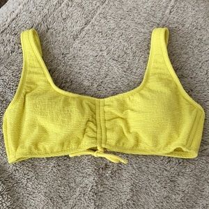 YELLOW BATHING SUIT TOP